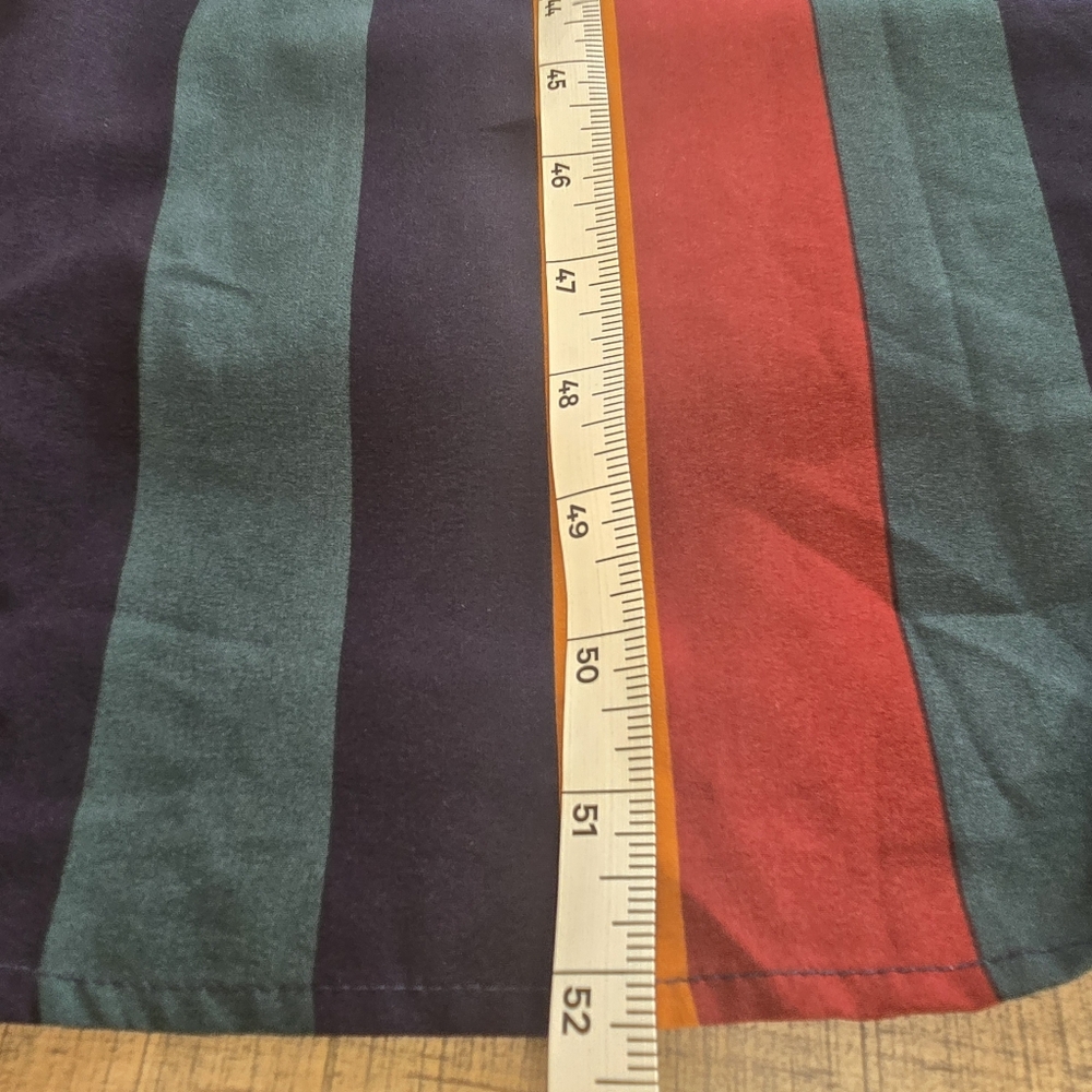 BloomChic Striped Maxi Dress Short Sleeve Pockets Size 18 Boho Western Career - Picture 8 of 10